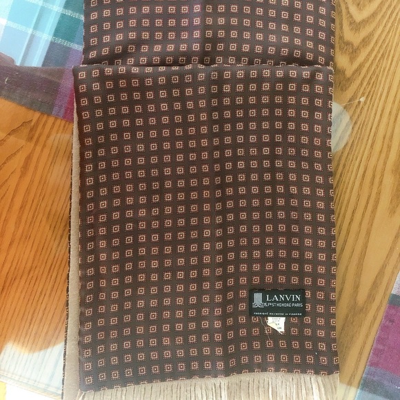 Lanvin Accessories - 🤎💸✨ LANVIN Paris Scarf Luxury 100% Silk Cashmere